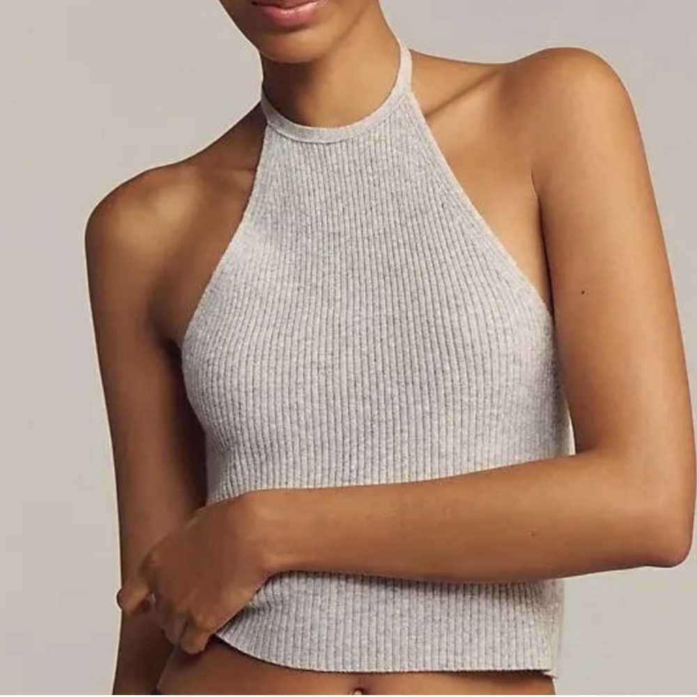Anthropologie Wool Cashmere Crop Top
